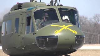 Restored Vietnam UH1H Huey Helicopter First Flights [upl. by Philcox911]