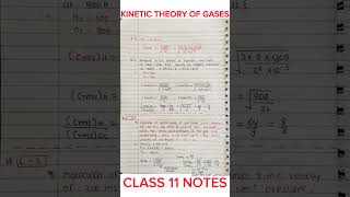 Kinetic Theory Class 11 Notes Physics Chapter 13 [upl. by Nylorahs]