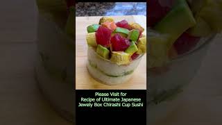 Recipe of Ultimate Healthy Japanese Jewely Box Chirashi Cup Sushi Shorts [upl. by Dnalevets]