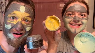 Ulluxe Facial Mask Set  Vitamin C Turmeric Clay Mask Dead Sea Mud and Salicylic Acid Mask Review [upl. by Nael]