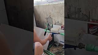 Decoration process of ceramic tiles for water pipe joints in walls [upl. by Addiego565]