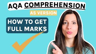 AQA Biology AS version How to get 15 marks on the COMPREHENSION [upl. by Emmery552]