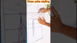 How to cut and sew a bustier corset with yoke sewing diy viralshorts fashion [upl. by Jesher]