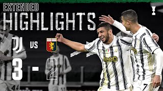 Juventus 32 Genoa  Rafia Debut Winner in Extra Time  EXTENDED Highlights [upl. by Ainot]