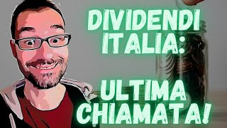 DIVIDENDI 18 NOVEMBRE  ULTIMA CHIAMATA 1000 € in arrivo 🤟 [upl. by Riamo]