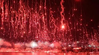 Pyro Rain in Split Torcida Split 70th Anniversary Celebration Hajduk Split Ultras  Croatia [upl. by Vergil]