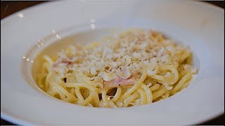 SUPER Easy CARBONARA Recipe READY IN 10 minutes🤍 [upl. by Maritsa]