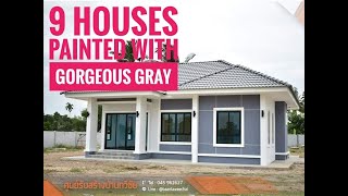 9 One Story Houses Painted With Gorgeous Gray Color [upl. by Egni]