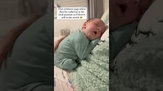 Cute newborn think he still in the womb 🥰🥰cutebaby [upl. by Semaj]