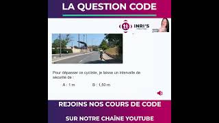 LA QUESTION CODE  COMMENT DÉPASSER UN CYCLISTE [upl. by Netsriik]