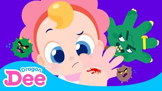 Dont Scratch your Scab 🩹  Safety Rap Battle 🚨 Germs Attack Scabs Protect  Dragon Dee Kid Songs [upl. by Ellecrag]