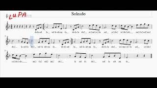 Soleado  Flauto dolce  Note  Spartito  Karaoke  Recorder Instrumental [upl. by Bertha760]