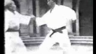 Gichin Funakoshi VS Isao Obata  KUMITE [upl. by Asus]