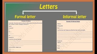 How to write letters  Formal letter  Informal letter [upl. by Adlig153]