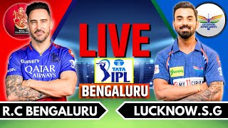 IPL 2024 Live RCB vs LGS Live Match  IPL Live Score amp Commentary  Bangalore vs Lucknow Live Match [upl. by Storm]