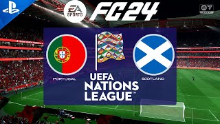 FC 24  Portugal vs Scotland  Nations League 2024  PS5 Full Match [upl. by Aihseym392]