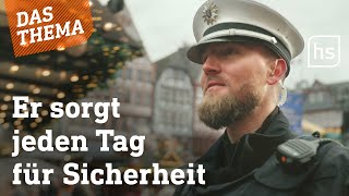 Mit der Polizei über den Frankfurter Weihnachtsmarkt  hessenschau DAS THEMA [upl. by Anaehr]