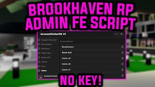 Brookhaven RP Script Admin FE Gui  Gamepass Locked  Fluxus Delta Arceus X [upl. by Taryne]