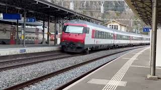 Trains passing St Maurice  🇨🇭Switzerland [upl. by Genesia]