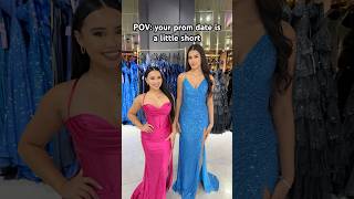 Short kings and queens😂 prom promdress formal formaldresses dress dresses fashion [upl. by Kamilah]