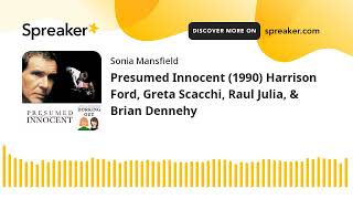 Presumed Innocent 1990 Harrison Ford Greta Scacchi Raul Julia amp Brian Dennehy [upl. by Airtap]