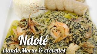 Ndolé à la viande morue et crevettes [upl. by Eitac]