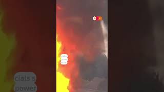 Massive pipeline fire in La Porte Texas sparks evacuations [upl. by Dupaix]