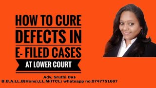 how to clear the defects in e  filed cases at e  filing services [upl. by Dag]