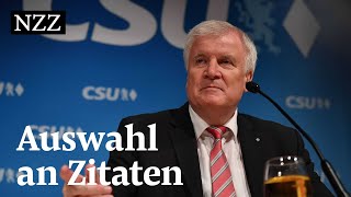 Eine Auswahl an Zitaten von Horst Seehofer [upl. by Timms128]