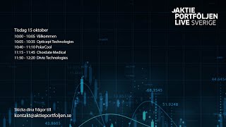 Aktieportföljen Live  Opticept PolarCool Chordate och Divio presenterar [upl. by Lamag814]