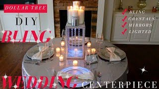 DIY Bling Wedding Centerpieces  Dollar Tree Bling Wedding Decoration Ideas [upl. by Tish]