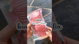 beef burger ▶️LINK DI BIO NO 150◀️ beefburger dagingburger beefburgers frozenfood [upl. by Arekat]