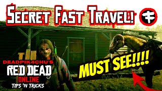 Secret Fast Travel Location Inside Moonshine Shack  deadPik4chUs Red Dead Online Tips and Tricks [upl. by Balch678]