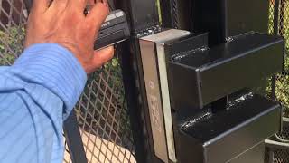 Electromagnetic Gate Lock install wwwdiazgatescom [upl. by Thurlow]