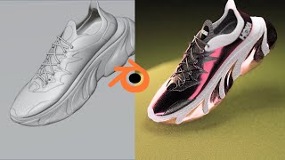 Blender 3d Shoe Modeling Tutorial [upl. by Tamera]