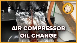 5HP Air Compressor Oil Change  Schulz of America [upl. by Nosnehpets342]