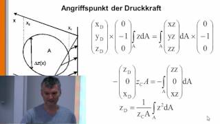 Hydrostatik 8 Druckkraft auf ebene vertikale Flächen [upl. by Eizus770]