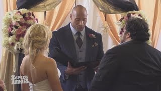 Dwayne Johnson Officiates Surprise Wedding [upl. by Velasco]