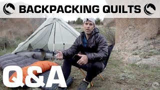 Ultralight Backpacking Quilts vs Sleeping Bags  QampA [upl. by Atinid]