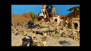 WW2  Afrika Korps VS British 8th Army Diorama  Part 3 PhotoVideo Figures mostly King amp Country [upl. by Krid242]