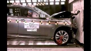 Infiniti M  M37  M56  2011  Frontal Crash Test  NHTSA  CrashNet1 [upl. by Shevlo9]