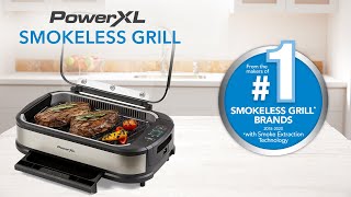 PowerXL Smokeless Grill 2 Min Infomercial  As Seen on TV Commercial [upl. by Atteuqaj405]