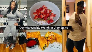 Qsymia Weight Loss Journey Ep 10  Workouts  Weigh In  Meals  Soul Food Egg Rolls  Protein [upl. by Douglass]