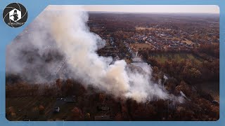 Brush fire in Bucks County grows quickly  Dublin PA [upl. by Panthea]