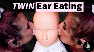 Intense TWIN Ear Eating ASMR No Talking [upl. by Kimberley52]