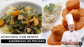 ALBÓNDIGAS de PESCADO en salsa y una receta FÁCIL con ACHICORIA  Karlos Arguiñano [upl. by Fuchs]