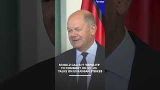 Scholz says impolite to comment on UK US talks on Ukrainian longrange strikes [upl. by Naerb]