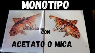 Monotipo con acetato como hacer monotipo [upl. by Hcnarb]