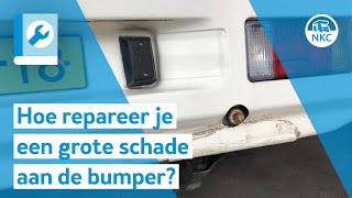 NKC  Hoe repareer je een grote schade aan de bumper [upl. by Jami549]