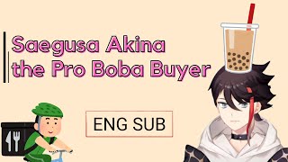 ENG SUB Akina and His Void Boba Story Saegusa AkinaNijisanji [upl. by Jopa954]